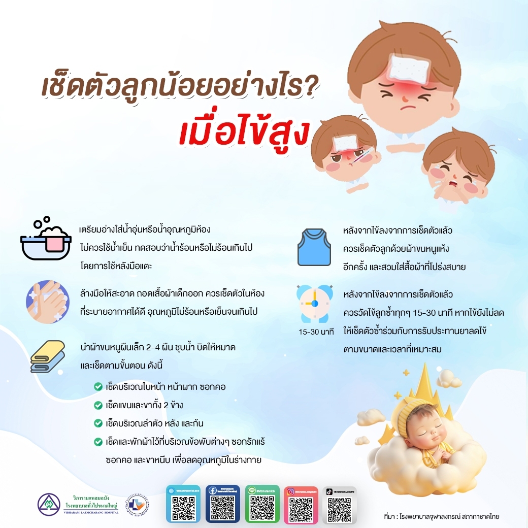 เช็ดตัวลูกน้อยอย่างไร...เมื่อไข้สูง